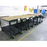 (6) 57" x 30" Heavy Duty Steel Castered Carts