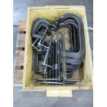 Lot of Various Size C Clamps