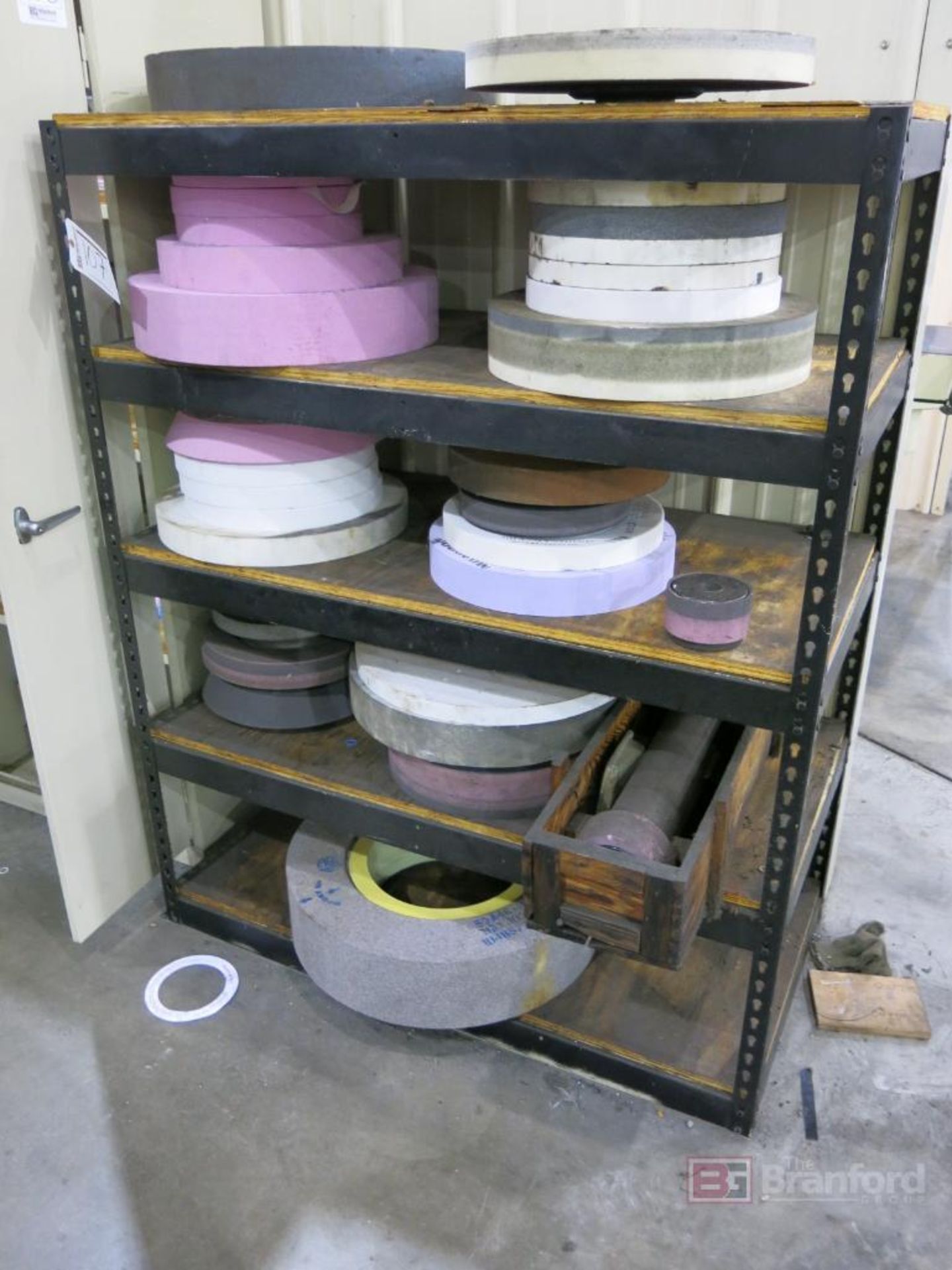 Multi-Shelf Shelving Unit w/ OD ID Grinding Wheels