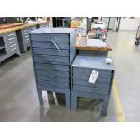 (3) Durham 4-Drawer Small Parts Bins w/ Stands