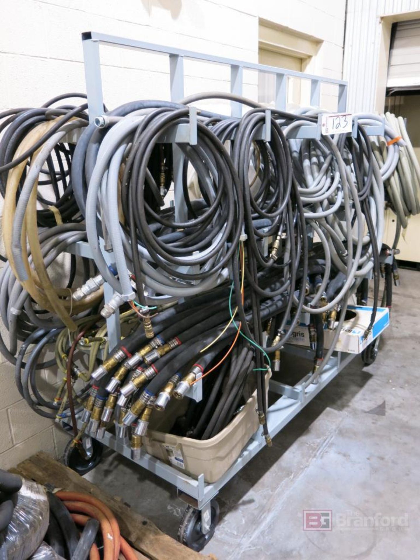 Large Lot of a Hydraulic Hosing, Pneumatic Hosing, Material Hosing, Electrical Tubing - Bild 3 aus 4