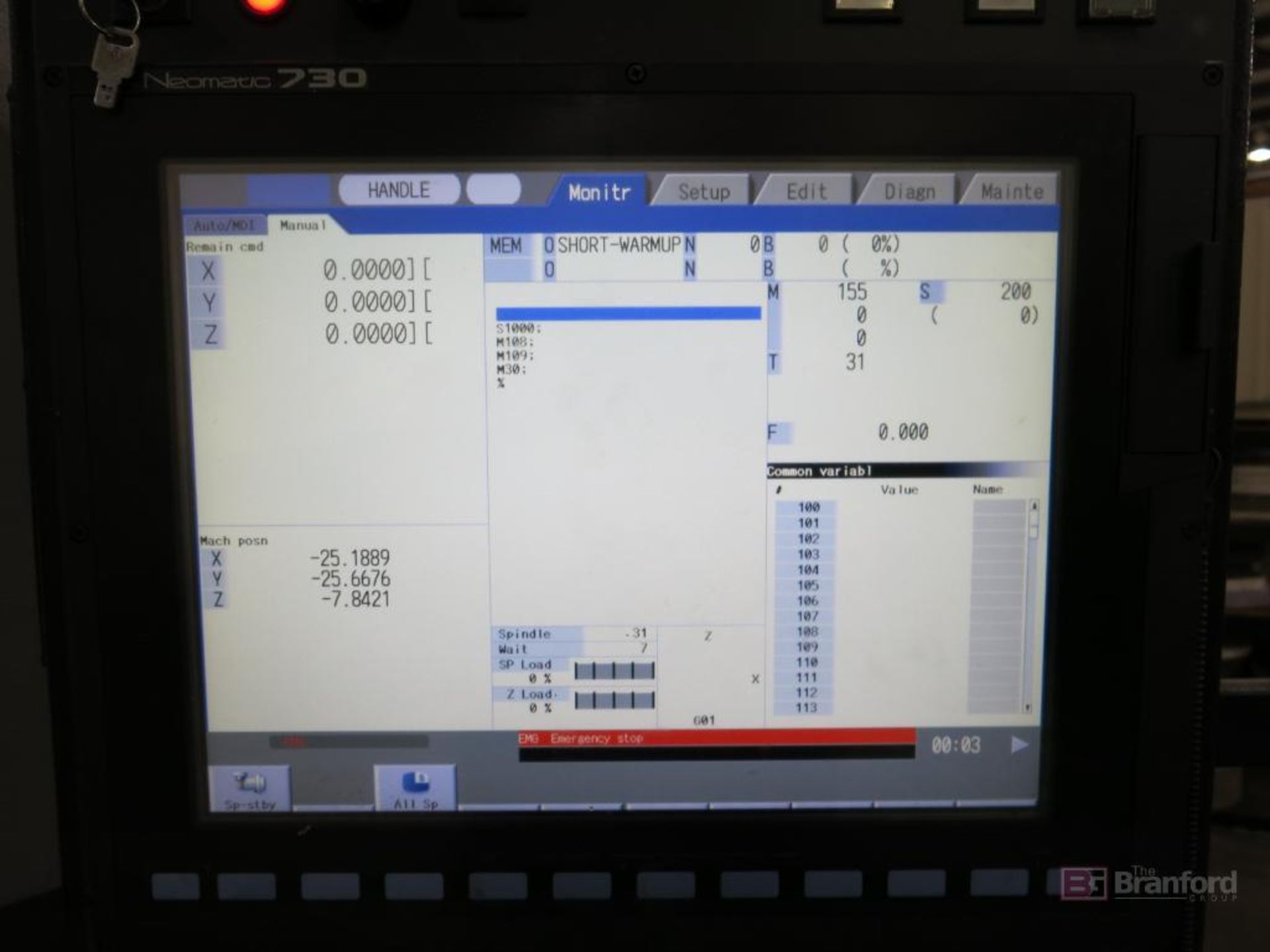 OKK Model VP9000 CNC Vertical Machine Center, w/ Neomatic 730 CNC Digital Controls - Image 6 of 15