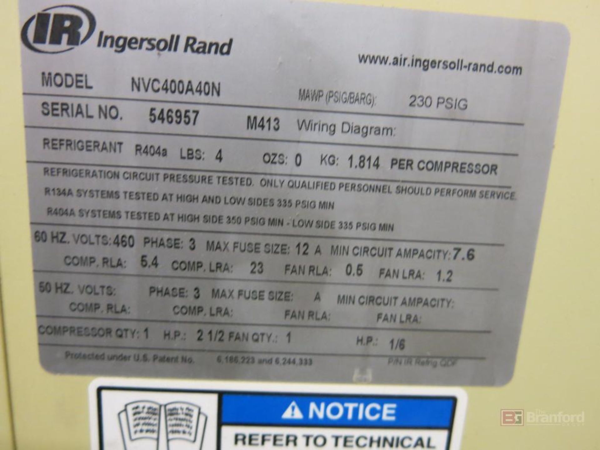 Ingersoll Rand Model NVC400A40N Air Dryer - Image 4 of 4