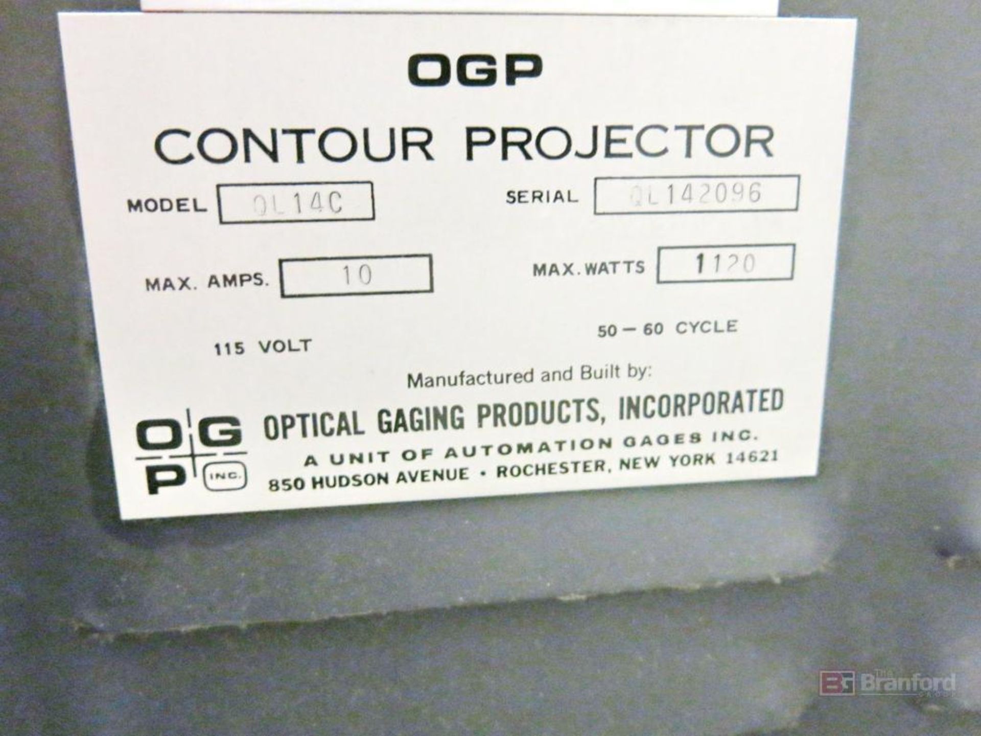 OGP Model QL14 14" Optical Comparator - Image 4 of 4