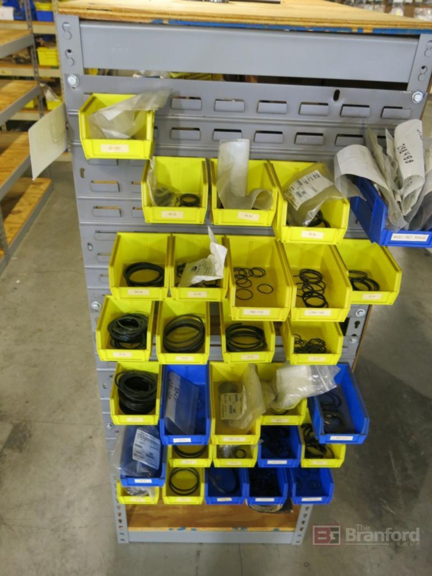 (6) Sections of Medium Duty Clip Together Teardrop Style Racks w/ Contents - Image 2 of 10