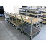(6) Heavy Duty Steel Frame Castered Carts