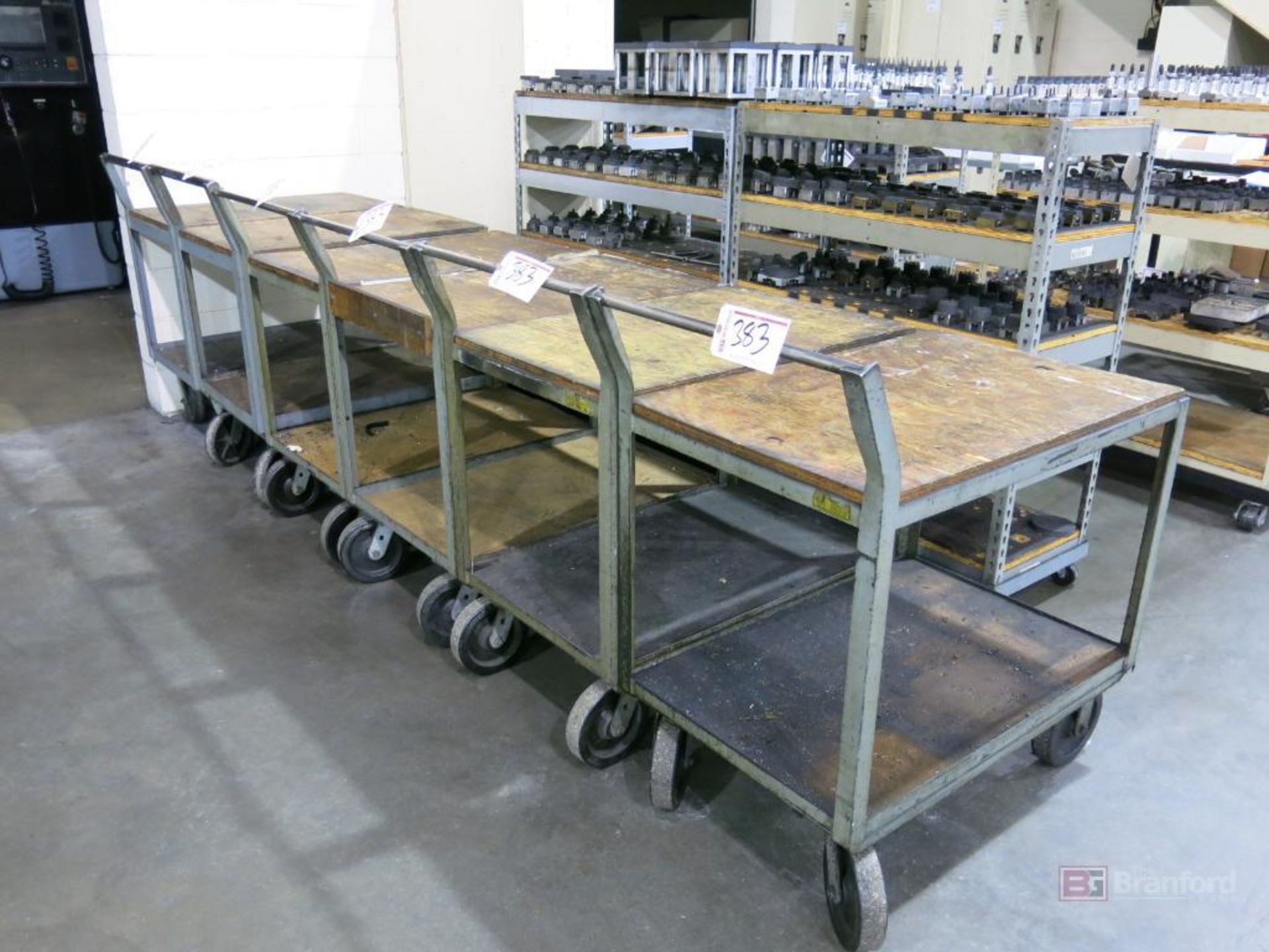 (6) Heavy Duty Steel Frame Castered Carts
