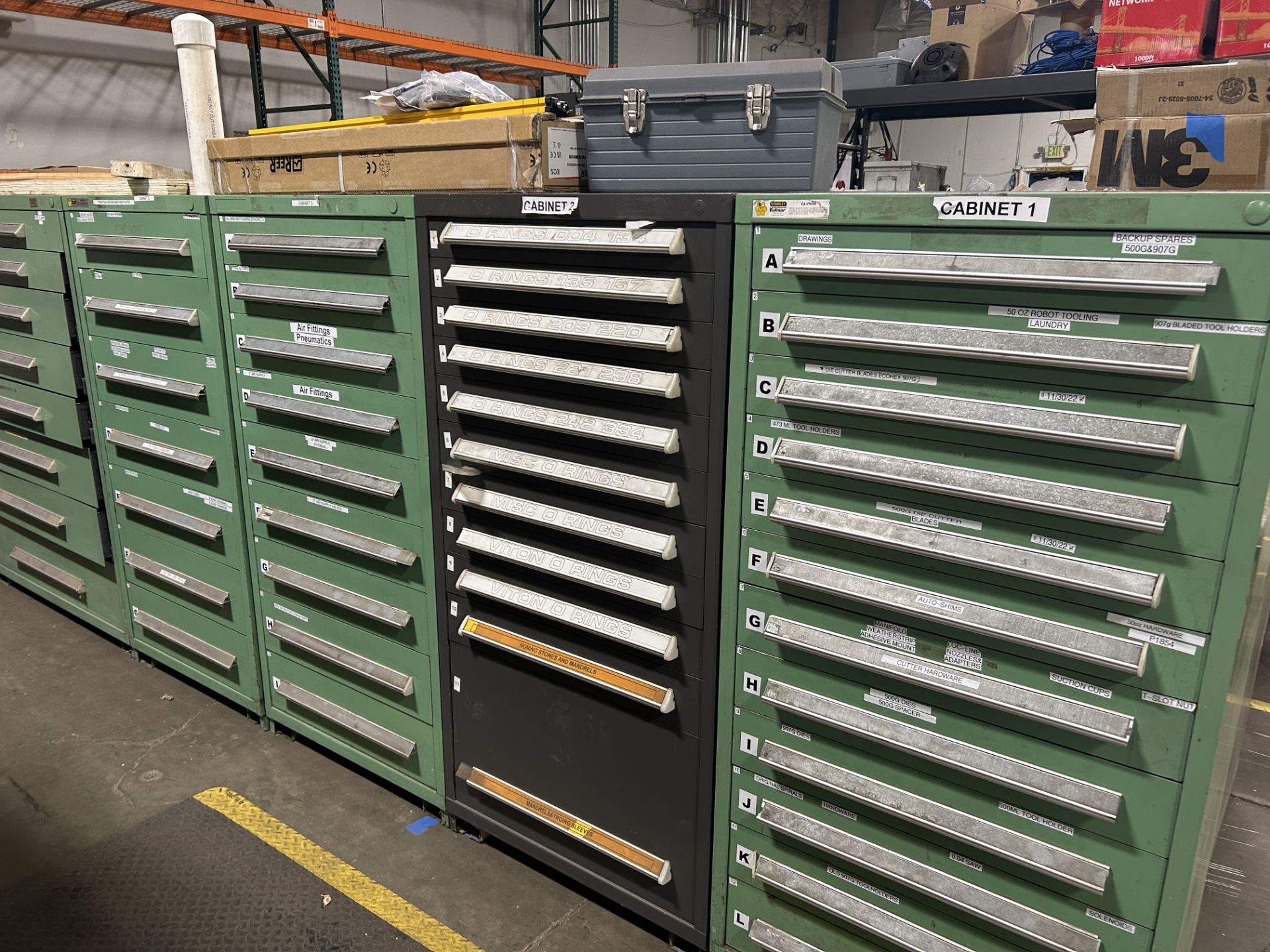 Large Quantity of Vidmar Cabinets