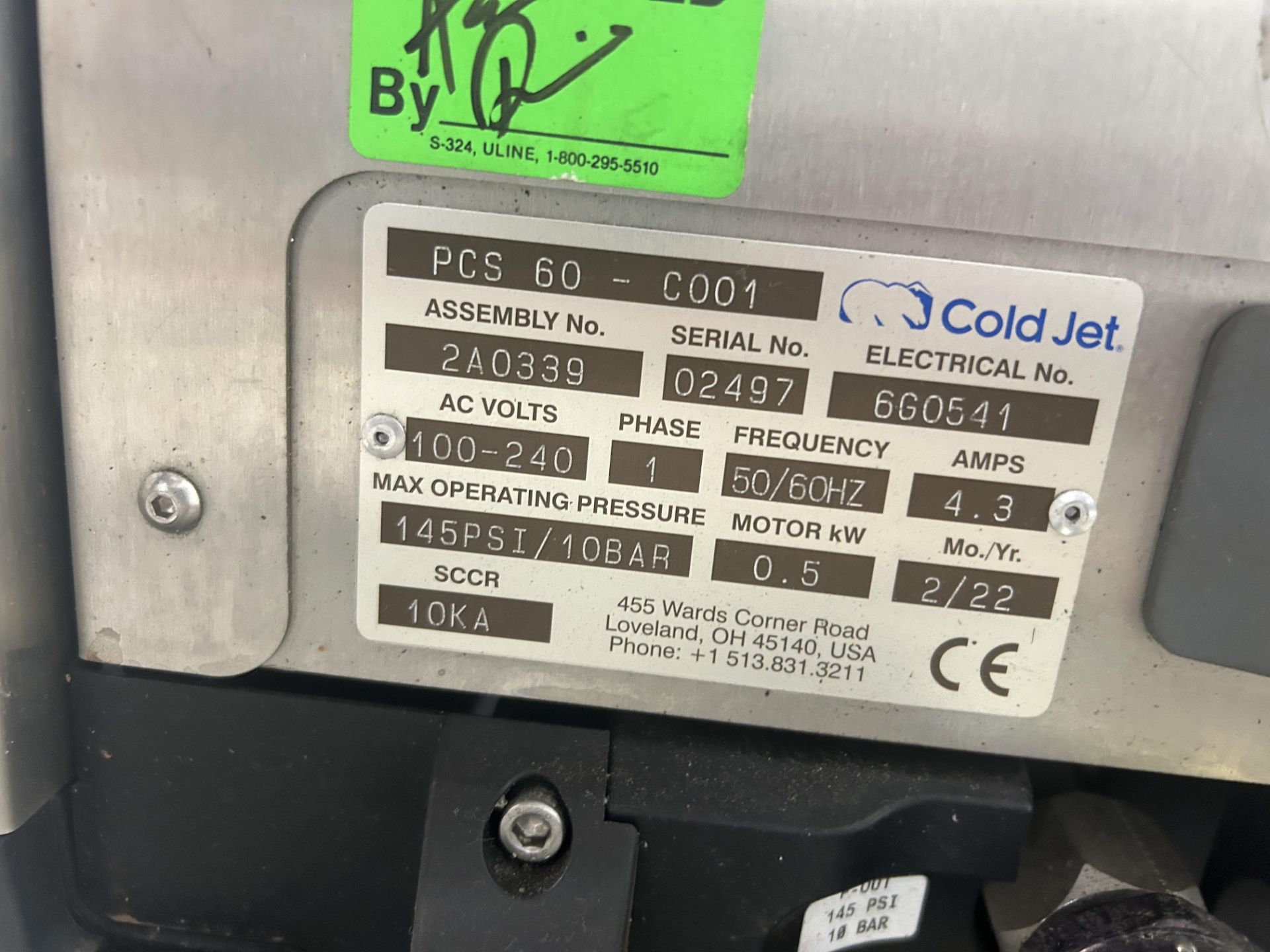 Cold Jet PCS 60-C001 Dry Ice Blaster (2022) - Image 3 of 3