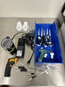 Lot of Misc Pipettes, probe, processor, infrared thermometer