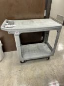 2-shelf utility cart on casters