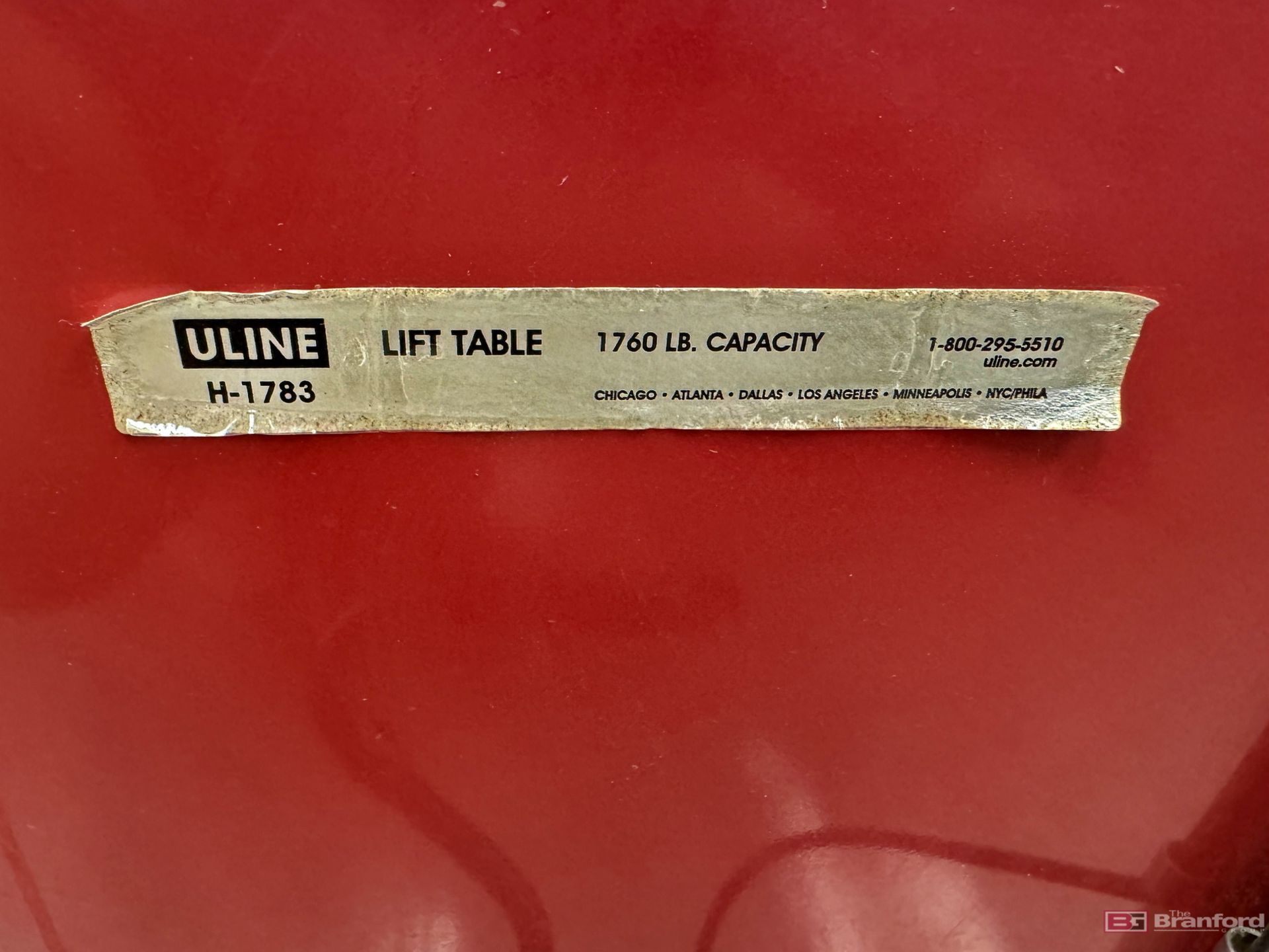 Uline lift table H-1783, 1760 lb capacity - Image 3 of 5