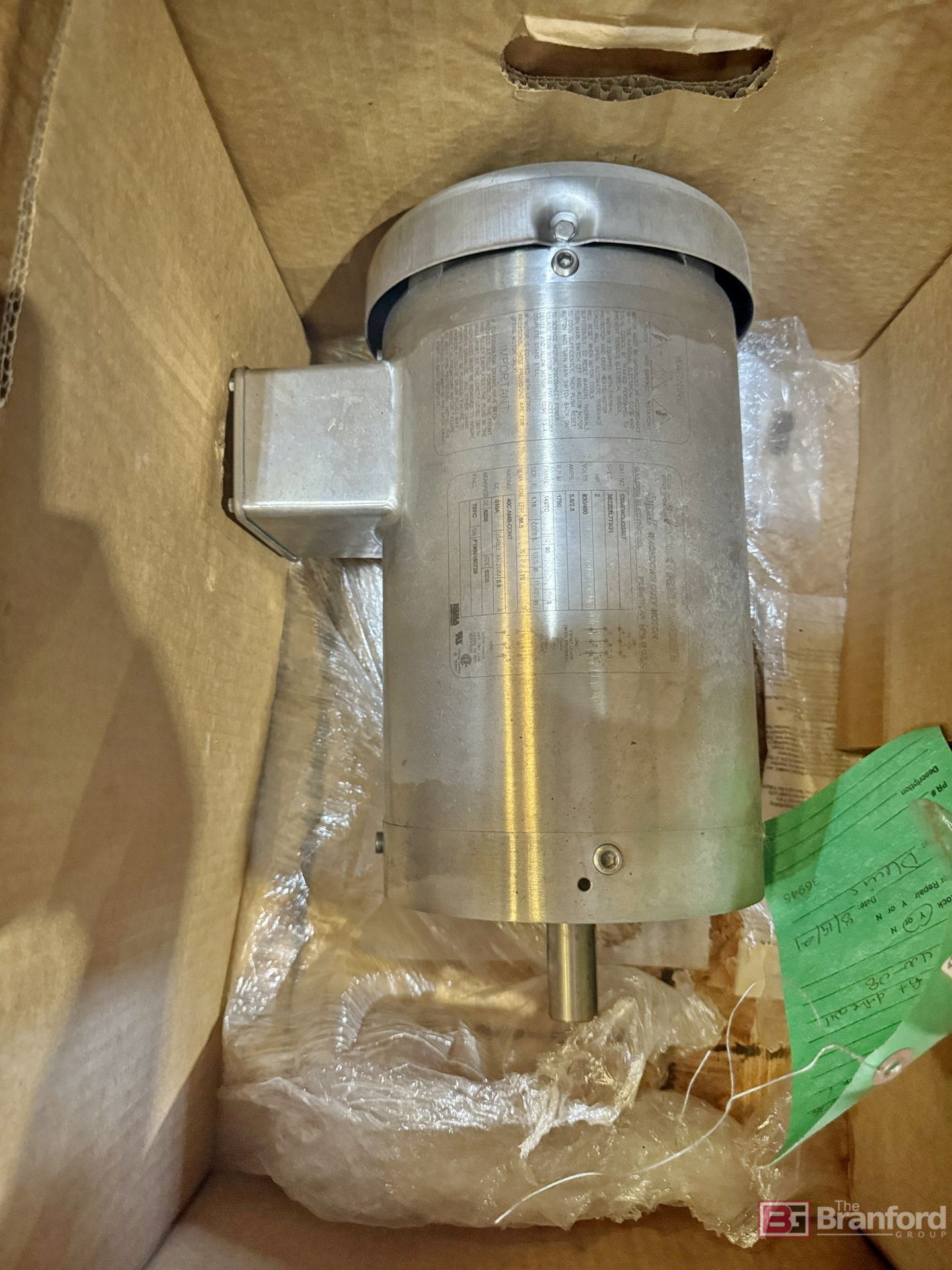 (2) Baldor CSSEWDM3558T Motors & CAT 2530 triplex pump - Image 6 of 13