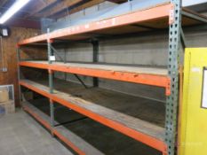 (2) Sections of Teardrop Style Pallet Racking