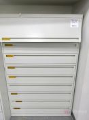 (4) Vertical File Cabinets, Horizontal File Cabinet, 2-Door Metal Cabinet
