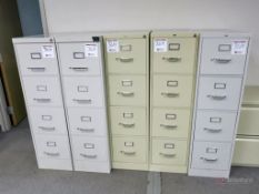 (5) Vertical File Cabinets