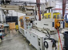 Kawaguchi KM280B2 308-Ton Horizontal Injection Molder w/ Robot
