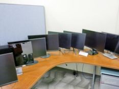 (9) Flat Panel Computer Monitors - Various Sizes/Brands