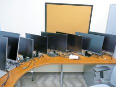 (12) Flat Panel Computer Monitors - Various Sizes/Brands