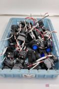 Large Lot of Allen Bradley 800F-Q3W Push Reset Buttons