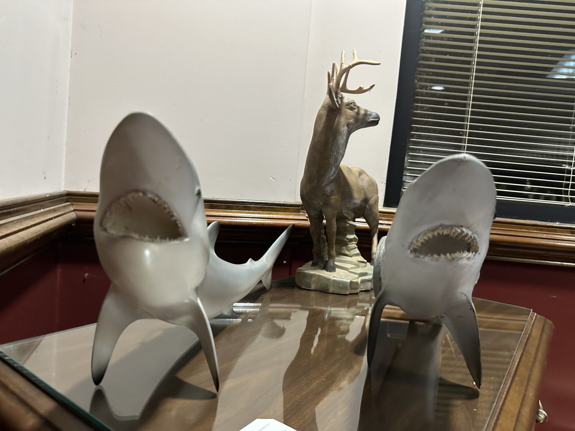 (2) Sand Shark and (1) Buck Statues - Image 4 of 4