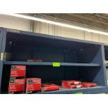 Lot of two shelf Blue Vidmar Shelving Unit, 60"W x 31"T x 28"D