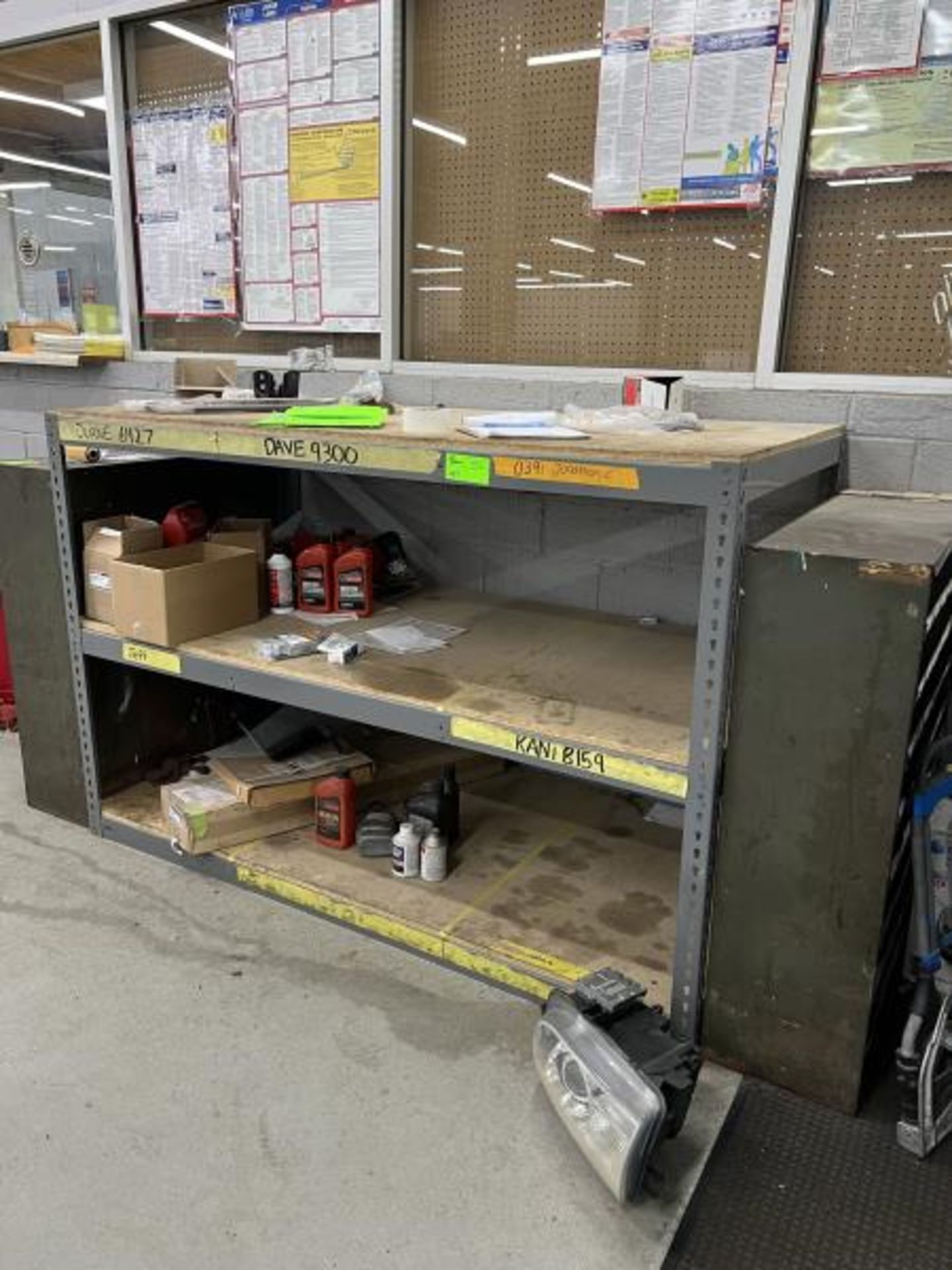 Shelving Unit; 49"T x6' W x 37" D