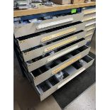 Blue Vidmar (6) Drawer High Volume Parts Unit, 45"Wide x 40"Tall x 28"Deep