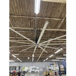 Ceiling Mounted HVLS Large Overhead Shop Fan with (10) Blades; Approx 24' Diameter