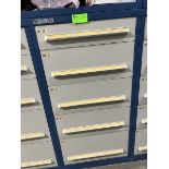 Blue Vidmar (5) Drawer High Volume Parts Unit, 30"Wide x 59"Tall x 28"Deep