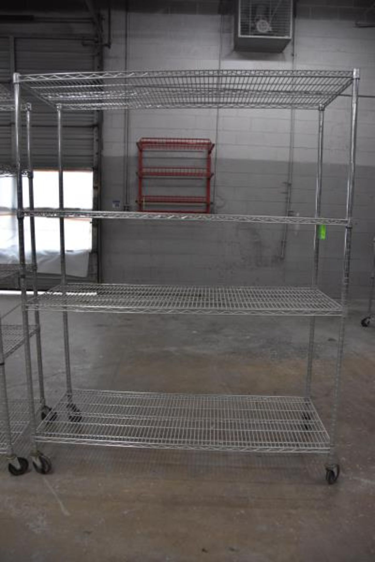 Lot of (2) Rolling Metro Racks 5' W x 24" D x 76" Tall - Image 4 of 4