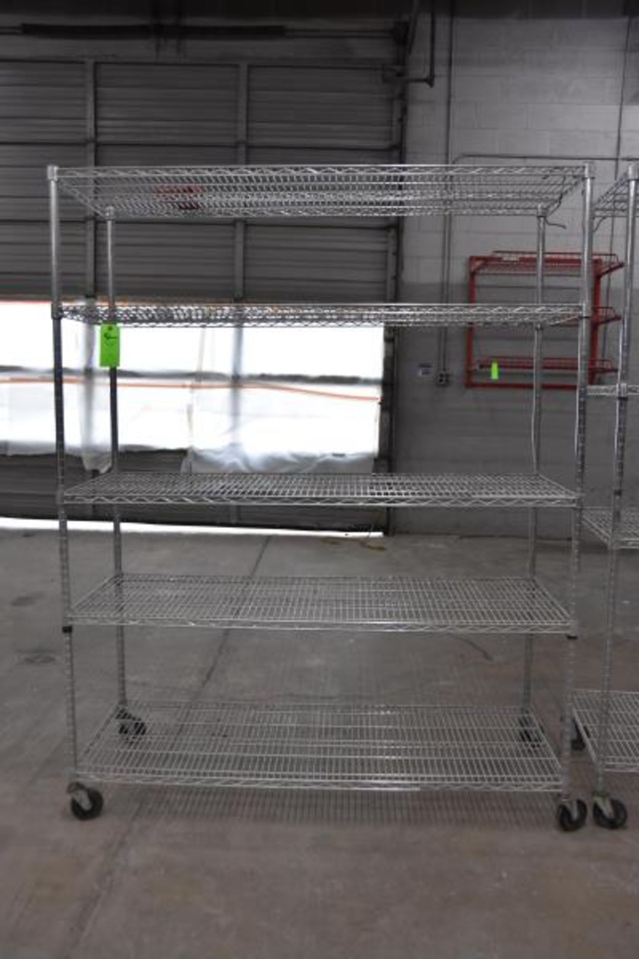 Lot of (2) Rolling Metro Racks 5' W x 24" D x 76" Tall - Image 3 of 4