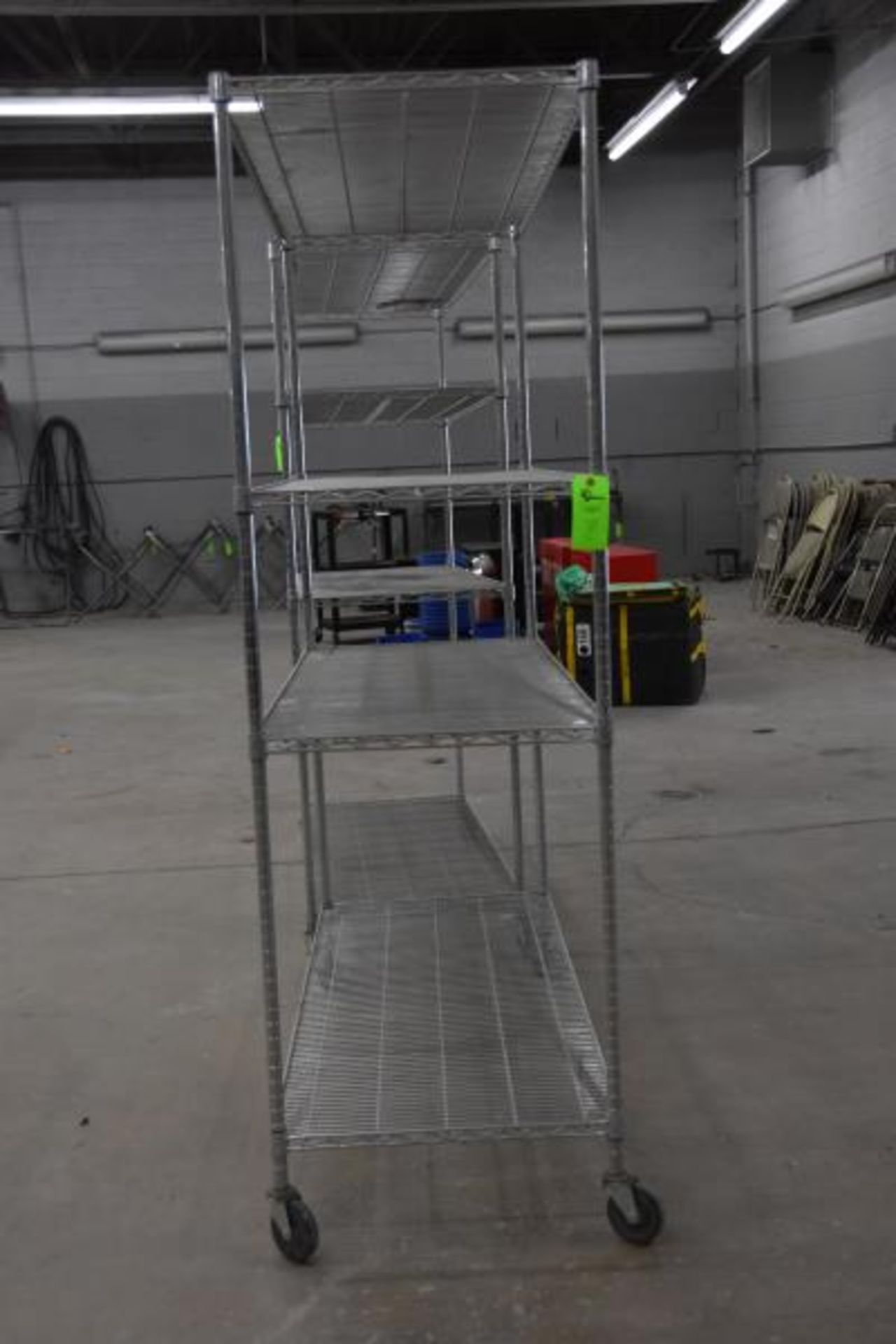 Lot of (2) Rolling Metro Racks 5' W x 24" D x 76" Tall - Image 2 of 4