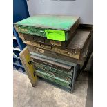 Lot of Metal Parts Bin; Lift Top; (4) Single & (1) Unit with (5) Pull Out Lift Top Drawers; (1) Meta