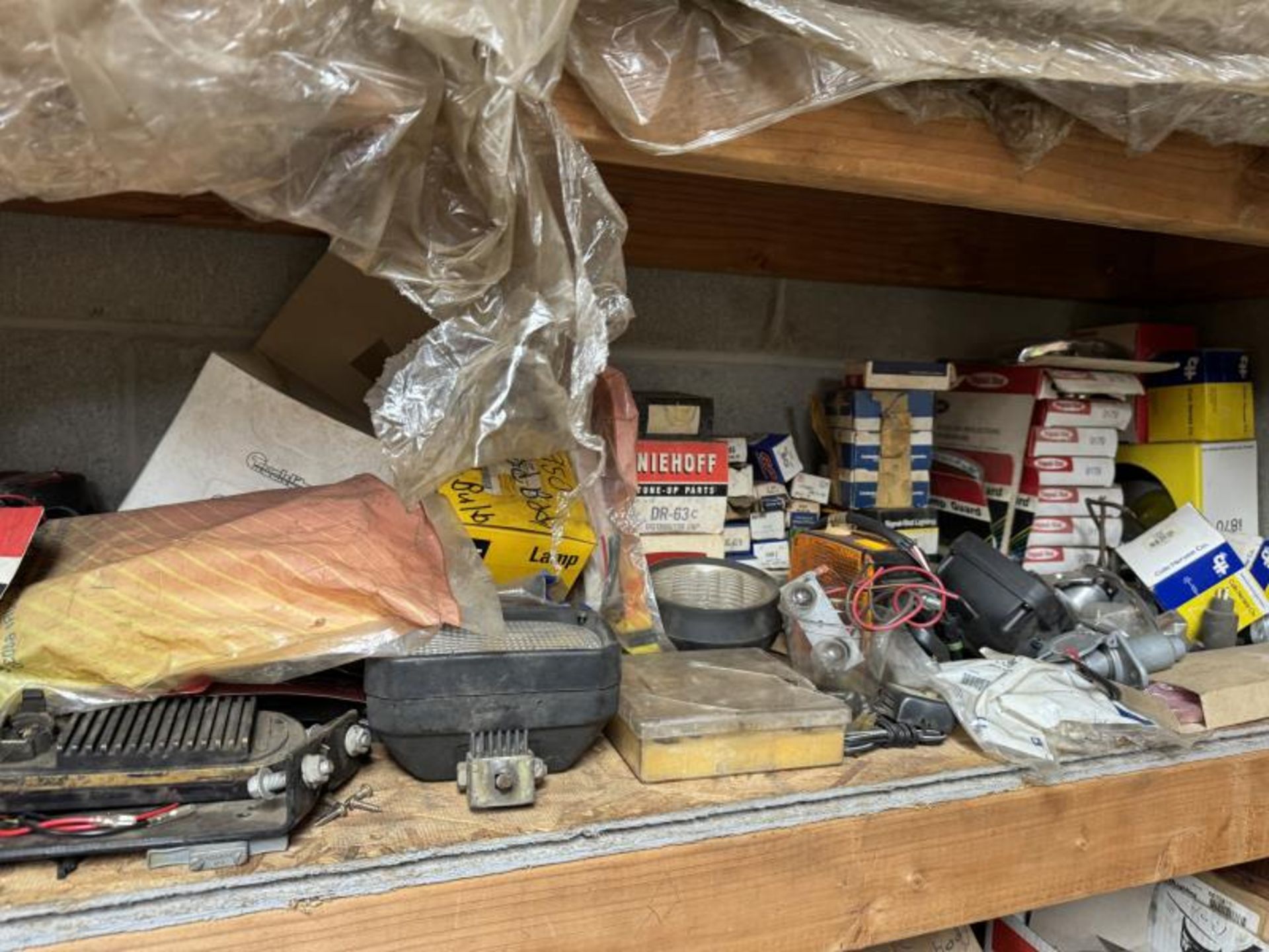 Contents of Shelving Unit (NOT SHELF) Including: Spray Paint, Concrete Adhesive, Vehicles Fuses, Veh - Image 7 of 11