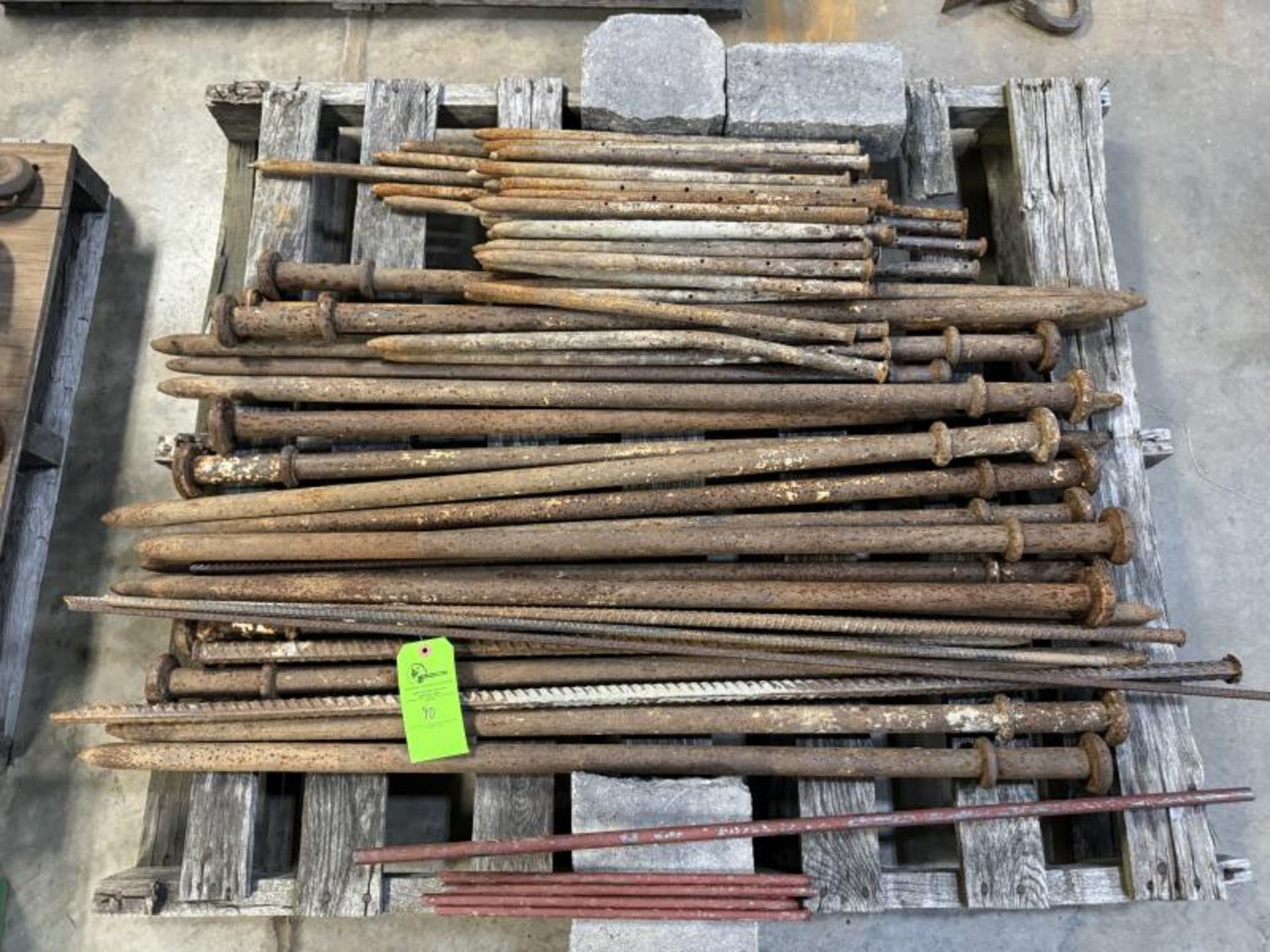 Pallet Lot of Tent & Form Stakes; Varies Sizes Pallet Lot of Tent & Form Stakes; Varies Sizes & Leng