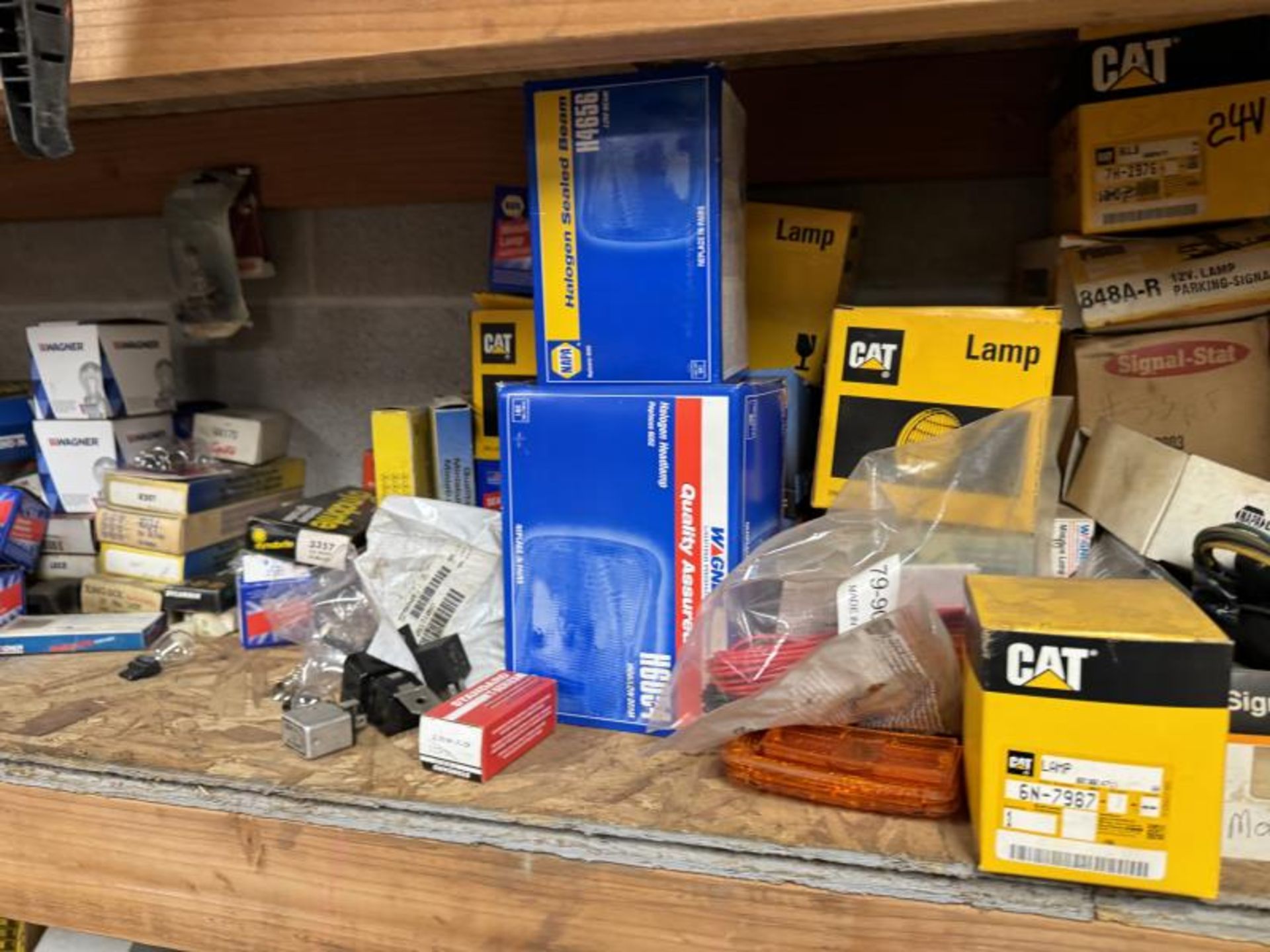 Contents of Shelving Unit (NOT SHELF) Including: Spray Paint, Concrete Adhesive, Vehicles Fuses, Veh - Image 8 of 11
