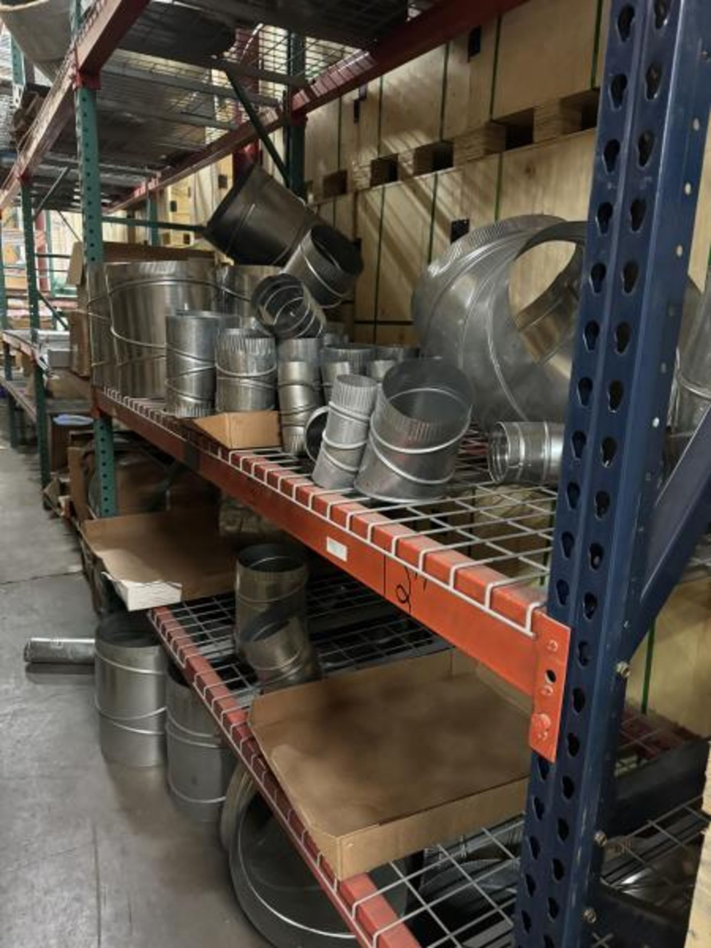 Large Group Lot: Contents of Shelving: Galazined Parts, Liners, Collars, Vent Parts & PVC - Image 8 of 35
