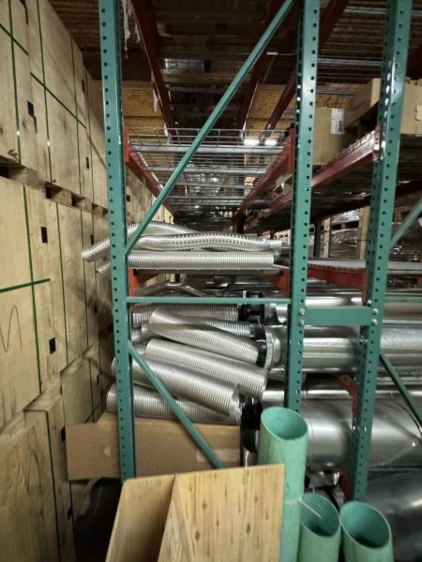 Large Group Lot: Contents of Shelving: Galazined Parts, Liners, Collars, Vent Parts & PVC - Image 7 of 35