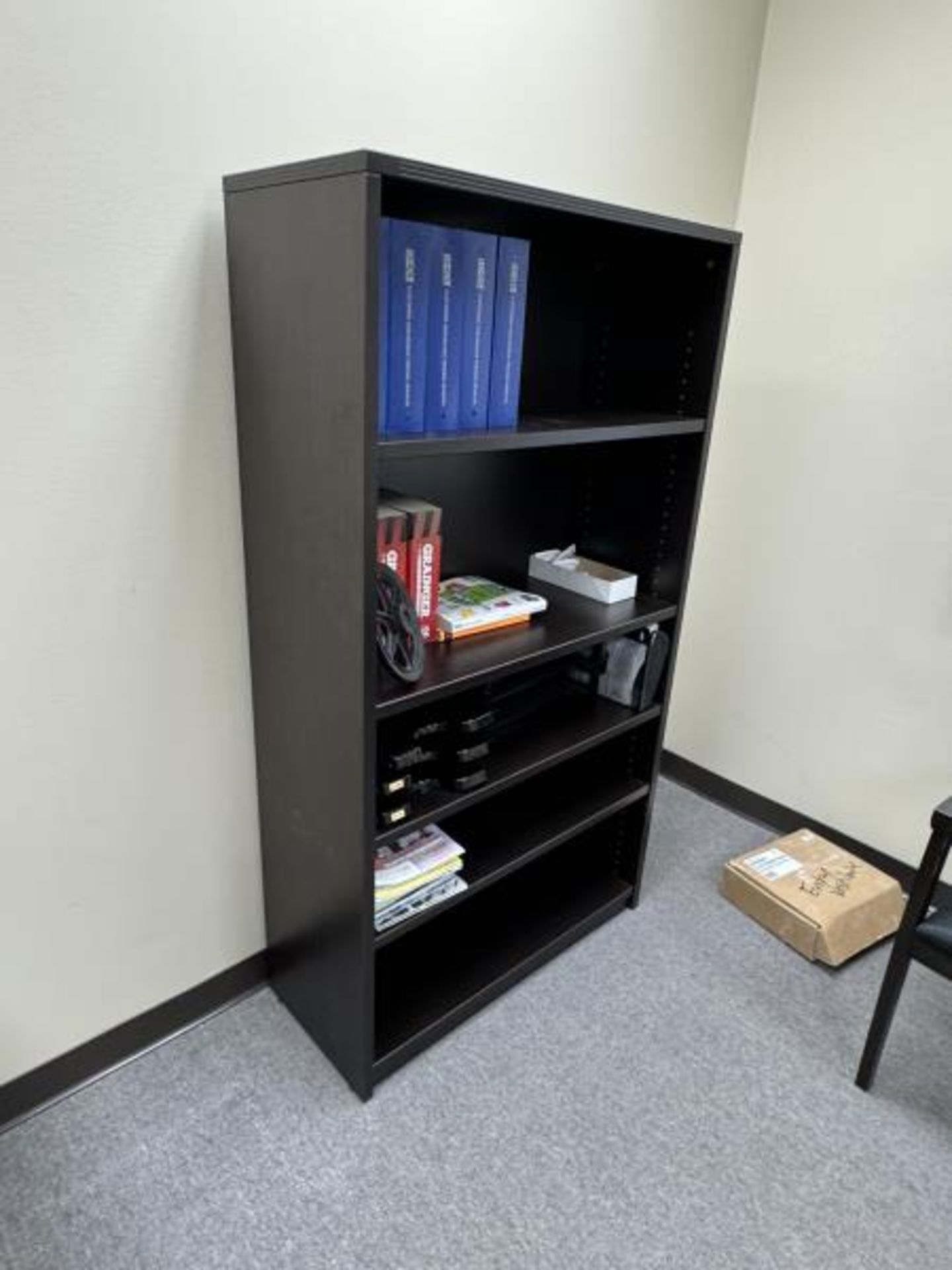 Contents Of Office, Cherryman L-Shape Desk, Lateral File, Bookcase, Side Chairs & Sony Bravia TV - Image 5 of 7