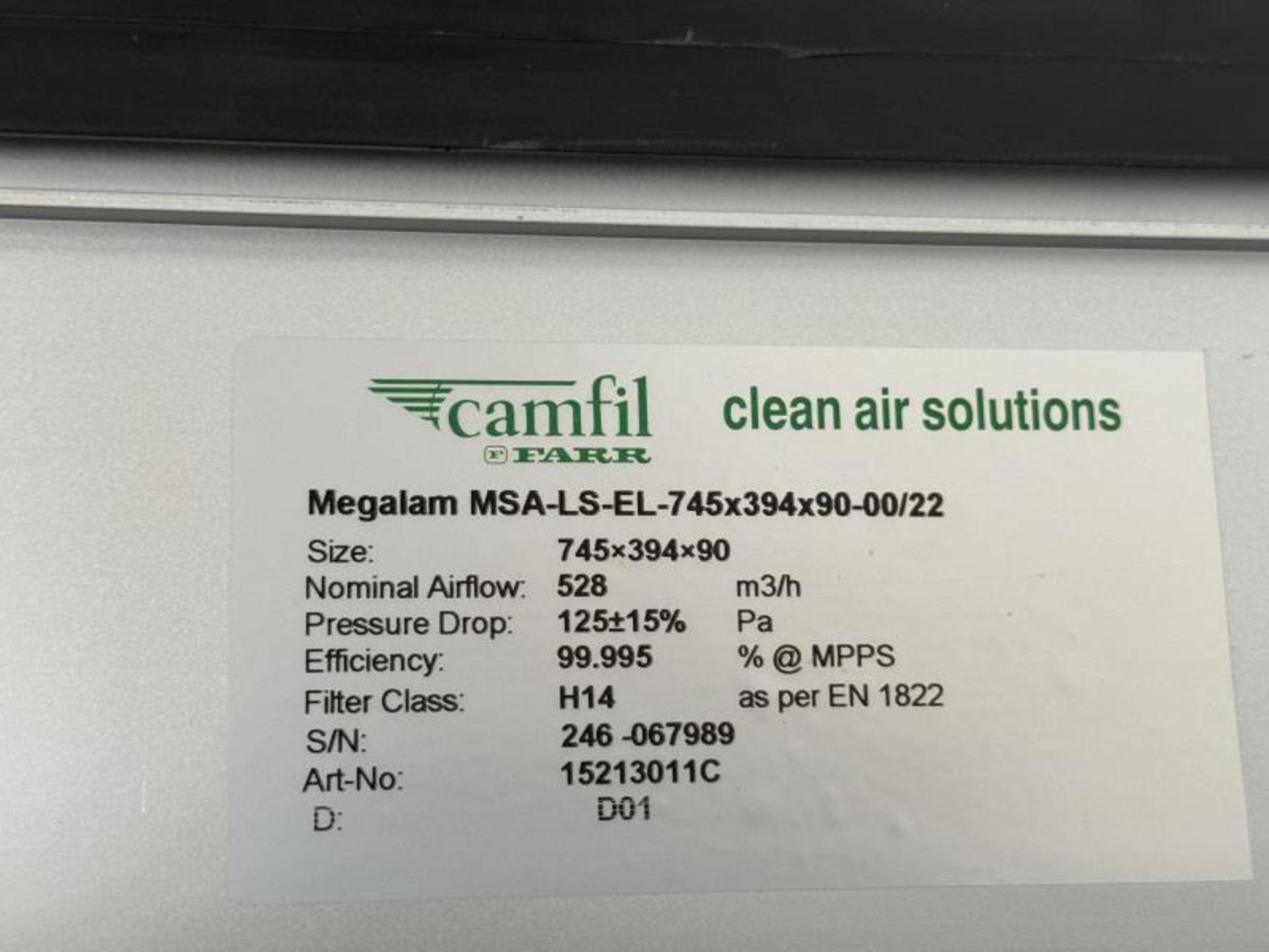 Erlab Clean Air Solution Lab Hood with Captair Flex M: XLS 633-9 SN: XLS-633-9-106-2013-CN - Image 5 of 9