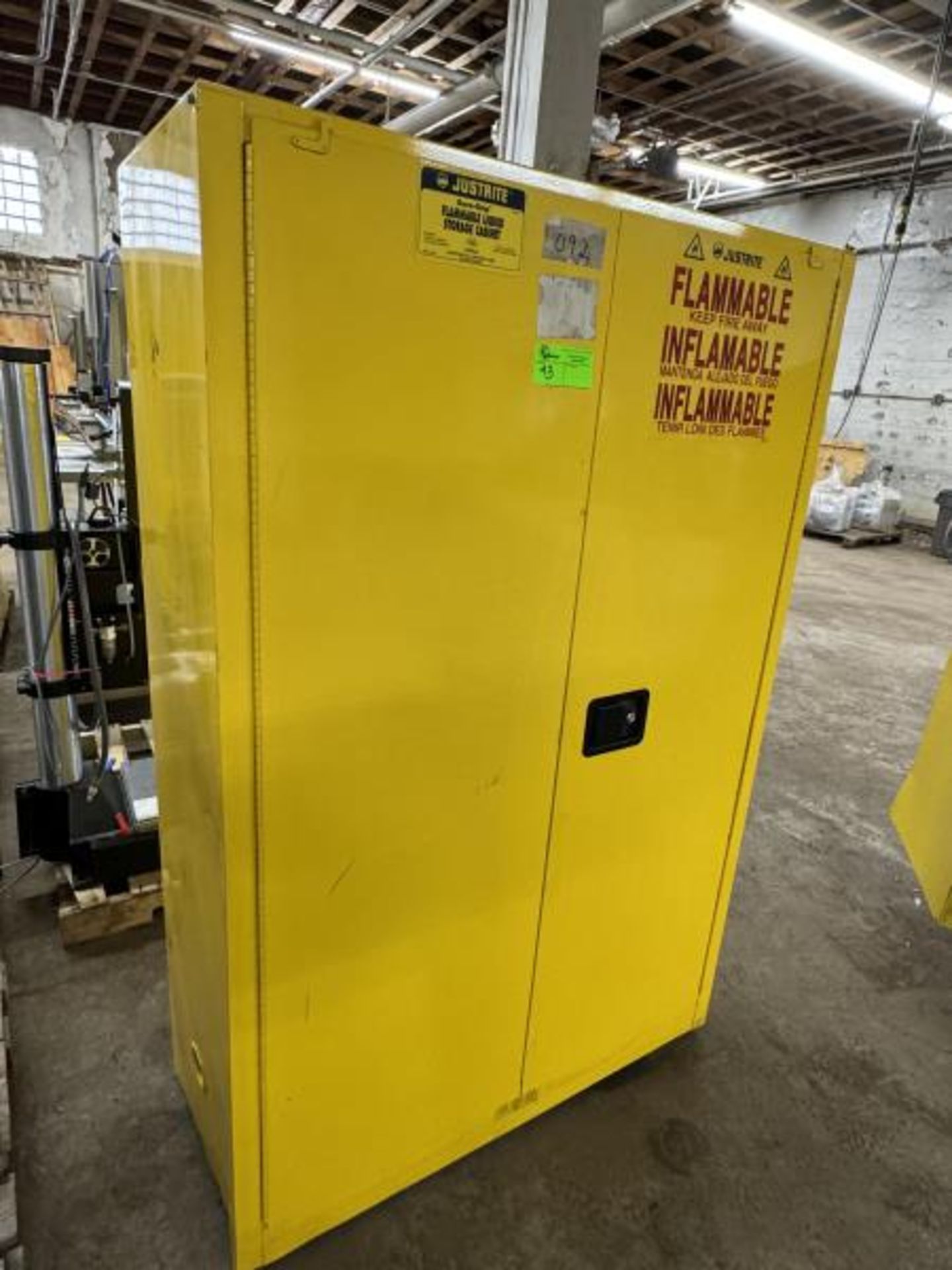 Justrite Flammable Liquid Storage Cabinet 43" Wide x 18" Deep x 65" Tall - Image 2 of 7