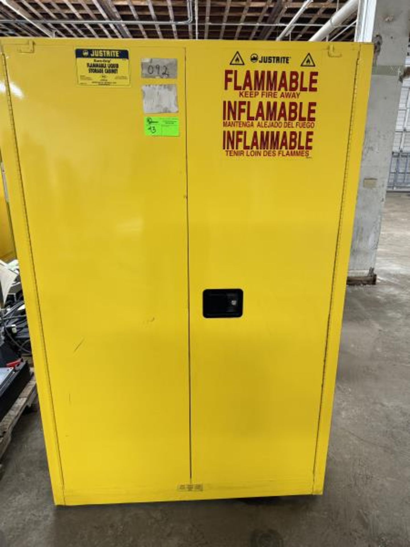 Justrite Flammable Liquid Storage Cabinet 43" Wide x 18" Deep x 65" Tall
