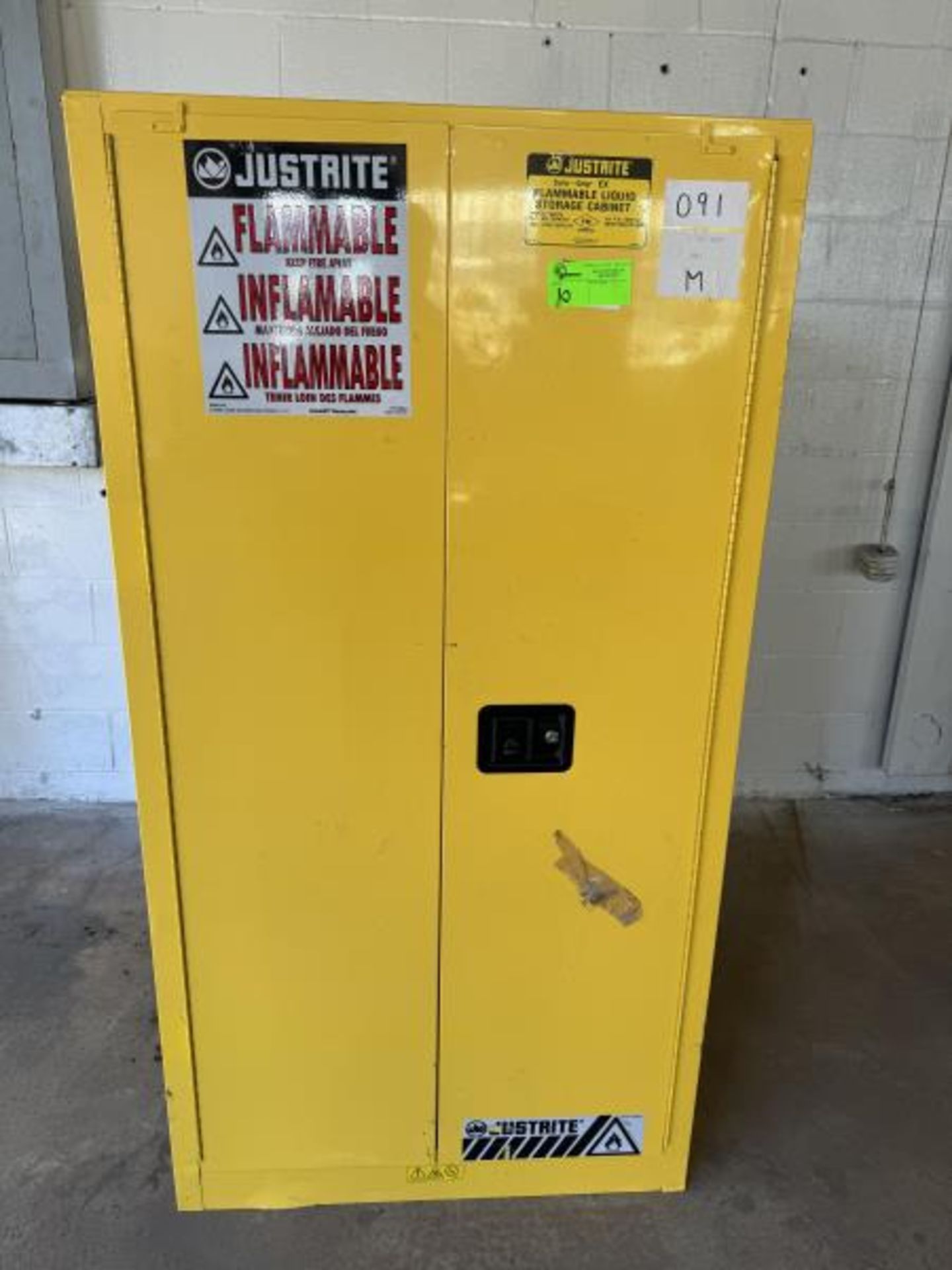 Justrite Flammable Liquid Storage Cabinet 34" Wide x 34" Deep x 66" Tall