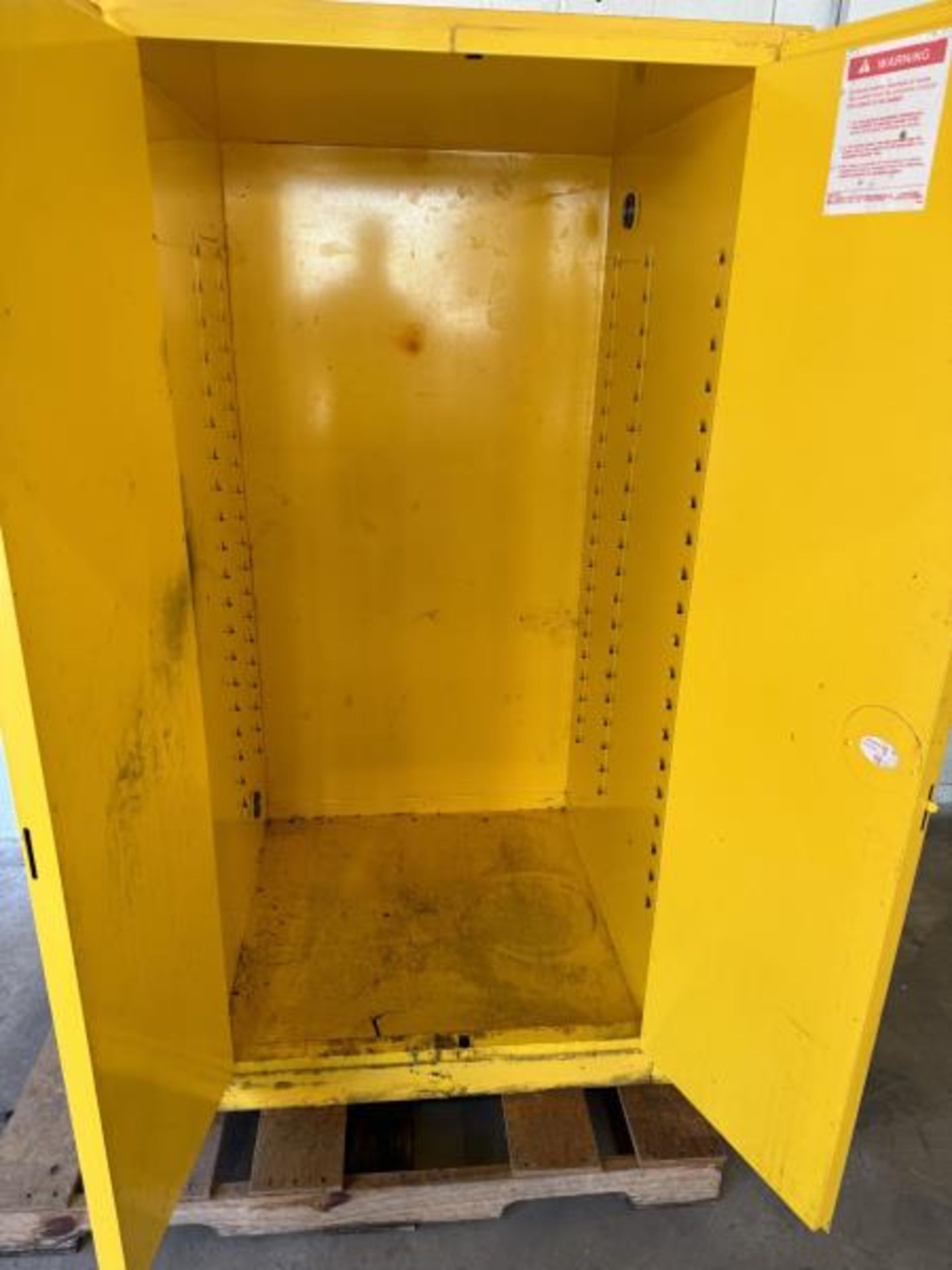 Justrite Flammable Liquid Storage Cabinet 34" Wide x 34" Deep x 66" Tall - Image 4 of 4