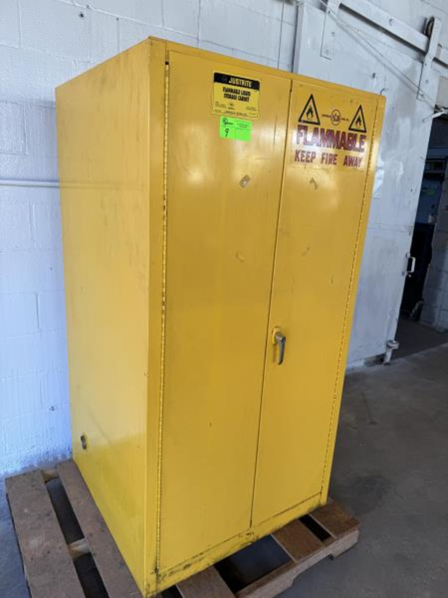 Justrite Flammable Liquid Storage Cabinet 34" Wide x 34" Deep x 66" Tall - Image 2 of 4