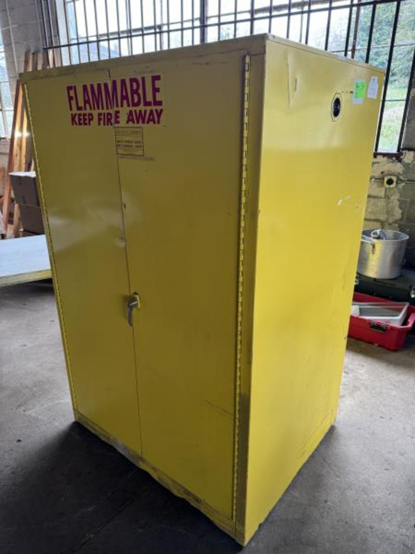 SE-CUR-AU Cabinet Safety Storage Cabinet Flammable Liquids 43" wide x 34" deep x 64" tall - Image 2 of 6