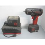 Snap On 14.4V Cordless Impact Driver, 3/8" Drive, Batteries, & Charger