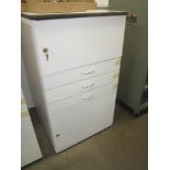 Cabinet, 2-Door/3-Drawer, 44"HX26'WX28"D