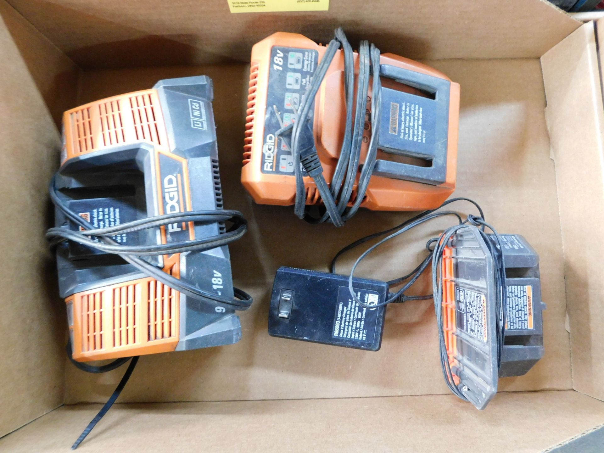 (3) Ridgid 18V Chargers